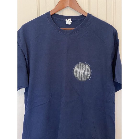 NRA Blue S/S T-Shirt Men's Size XL Some Things are Not Negotiable 2013 - Picture 3 of 14